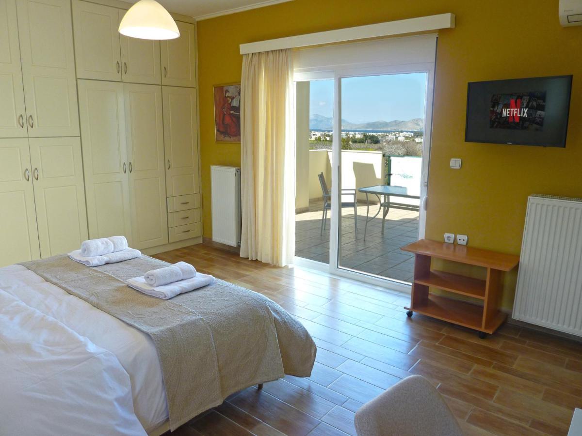 Panoramic Sea View Villa 4 Min To Beach Tigaki Kültér fotó
